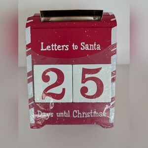 Christmas Countdown Block Mailbox